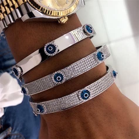 Pulsera De Mal De Ojo Turco De La Suerte Para Mujer Joyer A De Micro