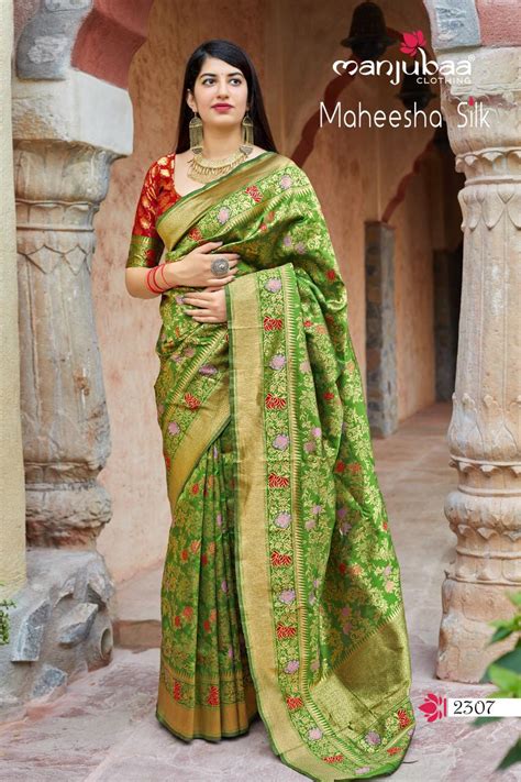 Manjuba Clothing Maheesha Silk Traditional Silk Weaving Party Wear