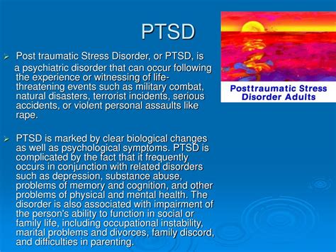 Ppt Post Traumatic Stress Disorder Ptsd Powerpoint Presentation Free