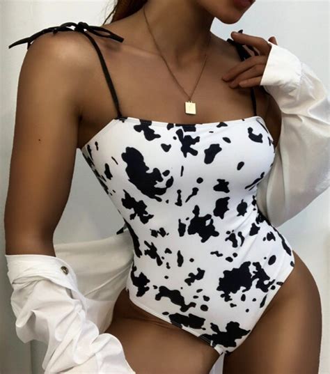 Sling Cow Spotted Swimsuit Cjdropshipping