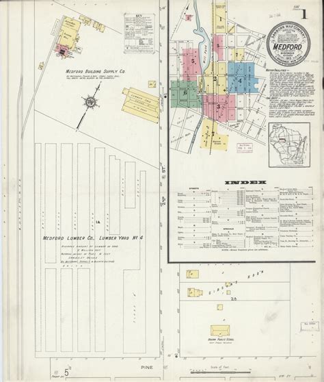 Sanborn Fire Insurance Map From Medford Taylor County Wisconsin Library Of Congress