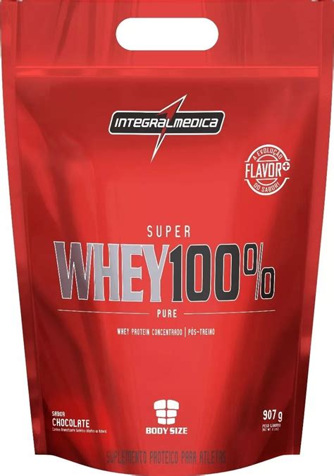 Whey Protein 100 Pure 907g Integral Medica Promoção R 58 99 Em