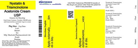 Dailymed Nystatin And Triamcinolone Acetonide Cream