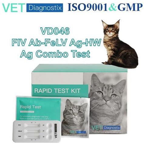 Feline Fiv Ab Felv Ag Hw Ag Combo Test Veterinary Rapid Test Kit