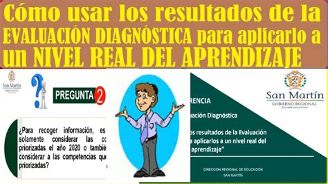 C Mo Usar Los Resultados De La Evaluaci N Diagn Stica Para Aplicarlo A