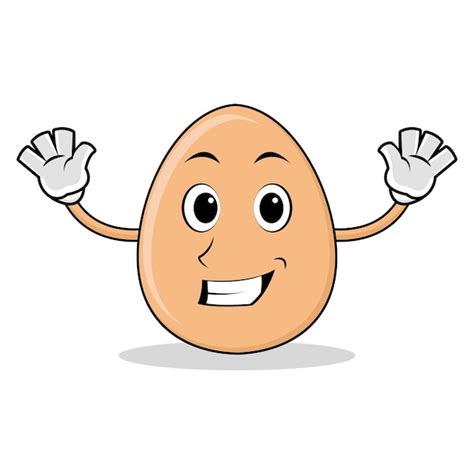 Premium Vector Cute Egg Mascot Cartoon Vector Illustration