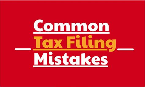 What Are The Common Tax Filing Mistakes