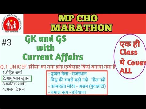 MP CHO GK And GS IMP TOPIC Discussion SUPERFAST MARATHON Series 3