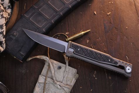 Copy of Reate EXO 3.75" Gravity Knife / Titanium & Micarta / Satin ...