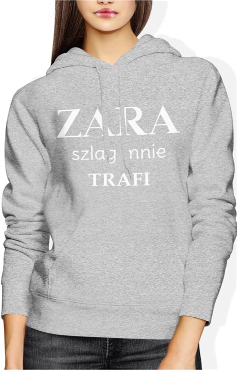 Zara Szlag Mnie Trafi Damska Bluza Z Kapturem S R Owy Ceny I