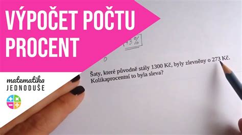 Výpočet počtu procent PROCENTA 2 YouTube