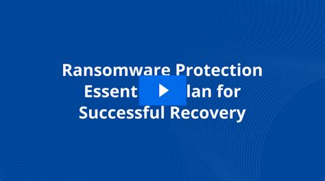 Free Live Webinar How To Plan And Recover From Ransomware