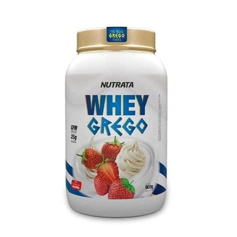 Whey Grego Nutrata Sabor Morango Chantilly Gramas Whey