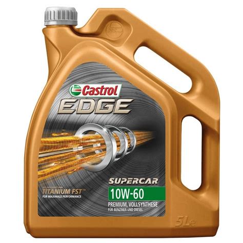 Huile Moteur CATROL EDGE Titanium FST SUPERCAR 10W60 Bidon 5L