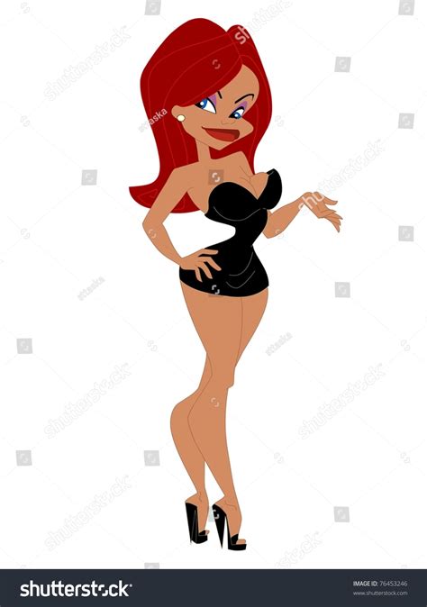 Sexy Cartoon Woman Stock Illustration 76453246