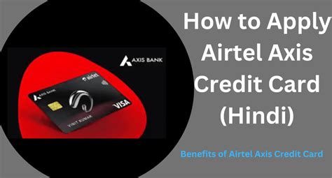 How To Apply Airtel Axis Credit Card Hindi Benefits Of Airtel Axis