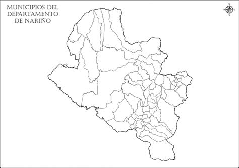 Mapa De Nari O Colombia Departamento Con Municipios Y Ciudades