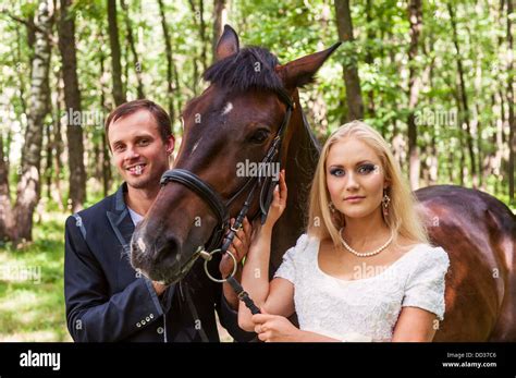 Man Standing Next Horse Hi Res Stock Photography And Images Alamy