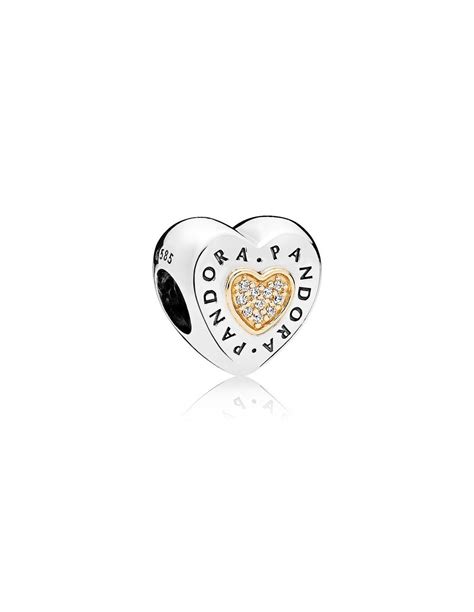 Pandora Charm Plata Oro Circonita Corazon Logo últimas ofertas en