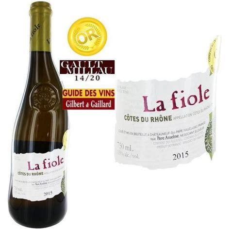 Maison Brotte La Fiole Côtes du Rhône 2015 Vi La cave Cdiscount