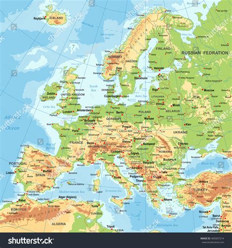 3,168 Europe topographic map Stock Vectors, Images & Vector Art ...