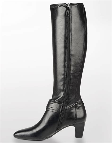 Franco Sarto Upton Tall Leather Boots In Black Lyst