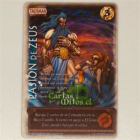 115 236 Pasión de Zeus Mitos Y Leyendas Helénica Cartas Mitos