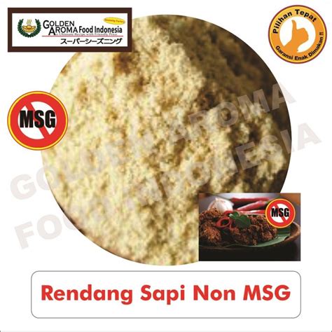 Bumbu Tabur Rasa Sapi Rendang Non Msg Kg Jual Bubuk Tabur Beef