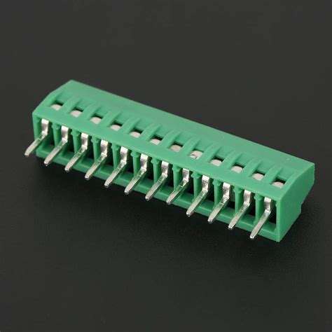 Etc Connecteur De Bornier 10pcs Set 12 Pin 2 54mm Pas Vert Carte De