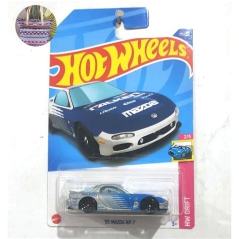 Jual Hot Wheels 95 Mazda RX 7 Falken Blue Biru Shopee Indonesia