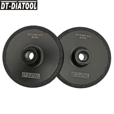 DT DIATOOL 2pcs Diameter 105MM 4 Inches Vacuum Brazed Diamond Grinding