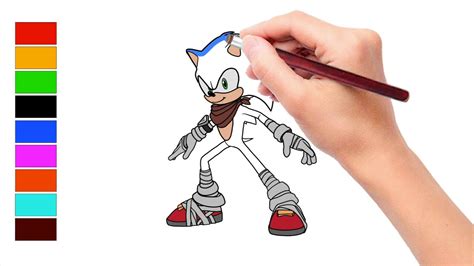 Learn To Draw And Colour Sonic Boom Youtube