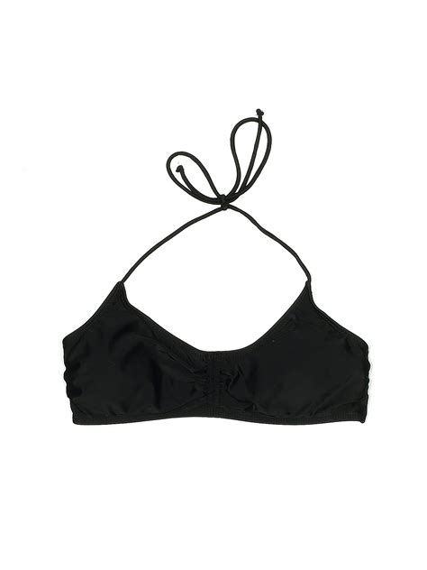 No Boundaries Solid Black Swimsuit Top Size L 23 Off Thredup