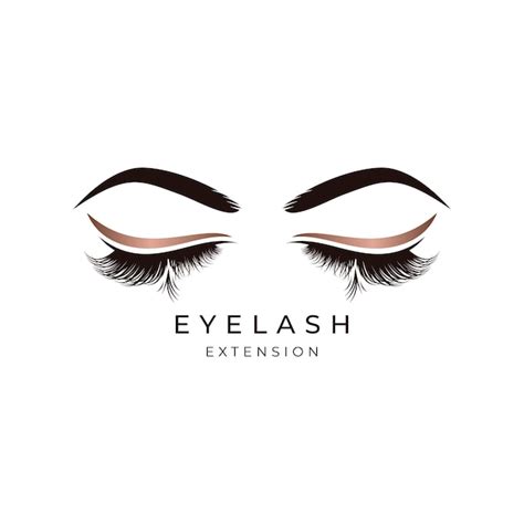 Premium Vector Luxury Beauty Eyelashes Extension Logo Design