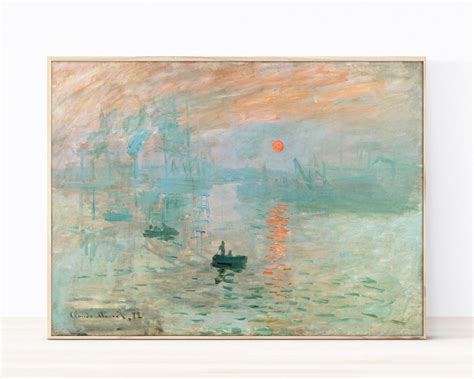 Impression Sunrise by Claude Monet Art Print Monet Print | Etsy