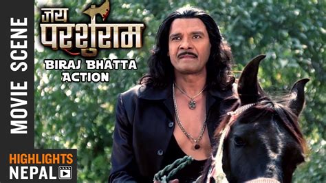 Biraj Bhatta Action Scene Nepali Movie Jai Parshuram Nisha