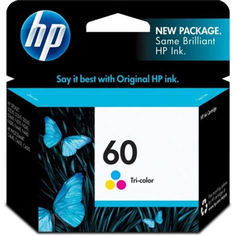 Hewlett Packard 60 Ink Cartridge Tri Color Cc643 Wn 140 Each