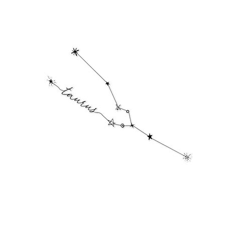 Taurus Constellation Temporary Tattoo Sexiesttattoo