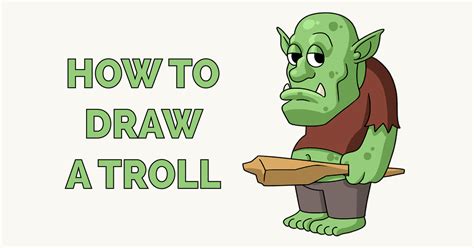 How To Draw A Troll Really Easy Drawing Tutorial