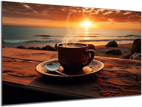 Amazon De Daro Design Wand Bild Auf Mm Hdf X Cm Kaffee