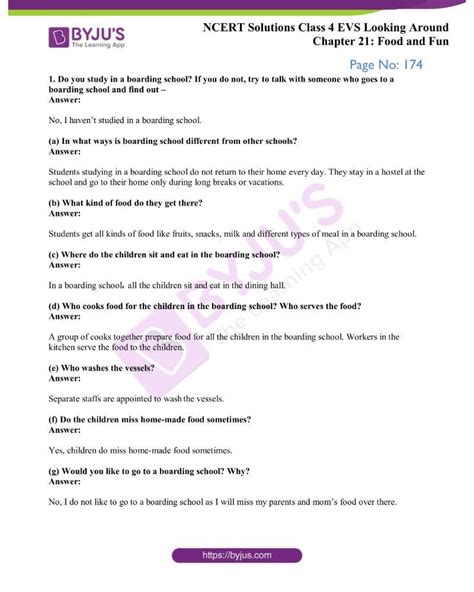 Ncert Solutions Class 4 Evs Chapter 21 Food And Fun Download Now