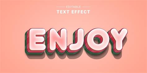 Efecto De Texto De Letras 3d Editable Vector Premium