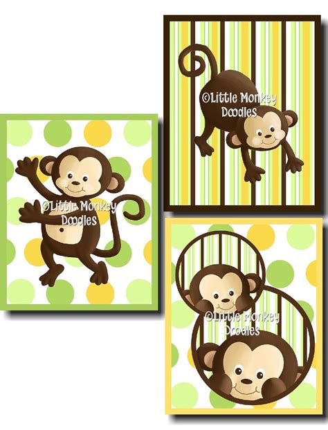 Monkey Wooden Wall Clock For Kids Bedroom Baby Nursery Wc0076