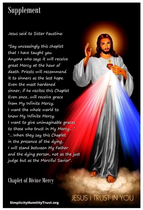 About the Divine Mercy Chaplet & Novena and its promises.