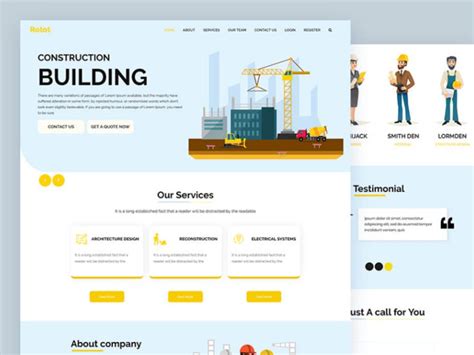 10 Best Construction Website Templates Free