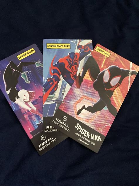 Spider Man Across The Spiderverse Collector Tickets They’re Double Sided R Regalunlimited