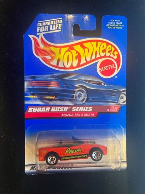 1997 HOT WHEELS SUGAR RUSH SERIES MOZDA MX 5 MIATA COLLECTOR 741 HW2