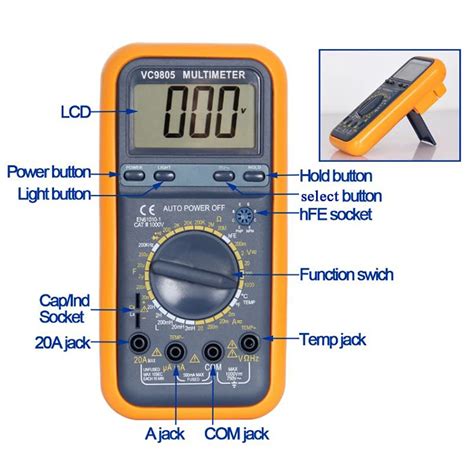 Low Price Digital Multimeter Vc9805 Digital Multimeter - Buy Low Price ...