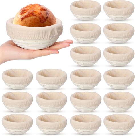 Amazon FoldTier 20 Pcs Bread Proofing Basket 5 Inch Banneton Round