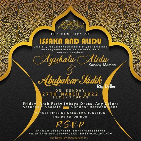 Female Graphic Designer In Ghana Wedding Invitation Card Design